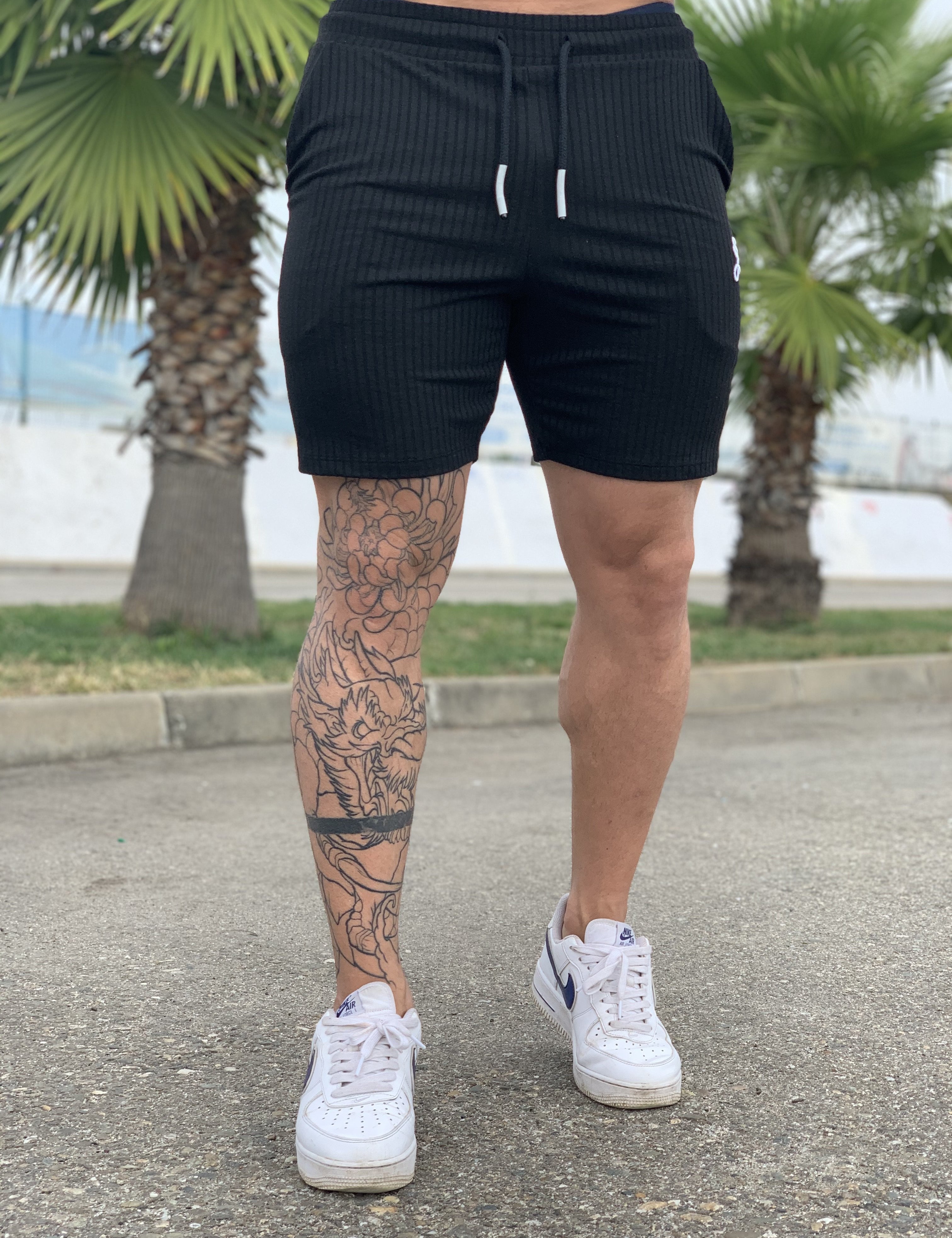 Slurve - Black Shorts for Men (PRE-ORDER DISPATCH DATE 1 JUIN 2021) - Sarman Fashion - Wholesale Clothing Fashion Brand for Men from Canada