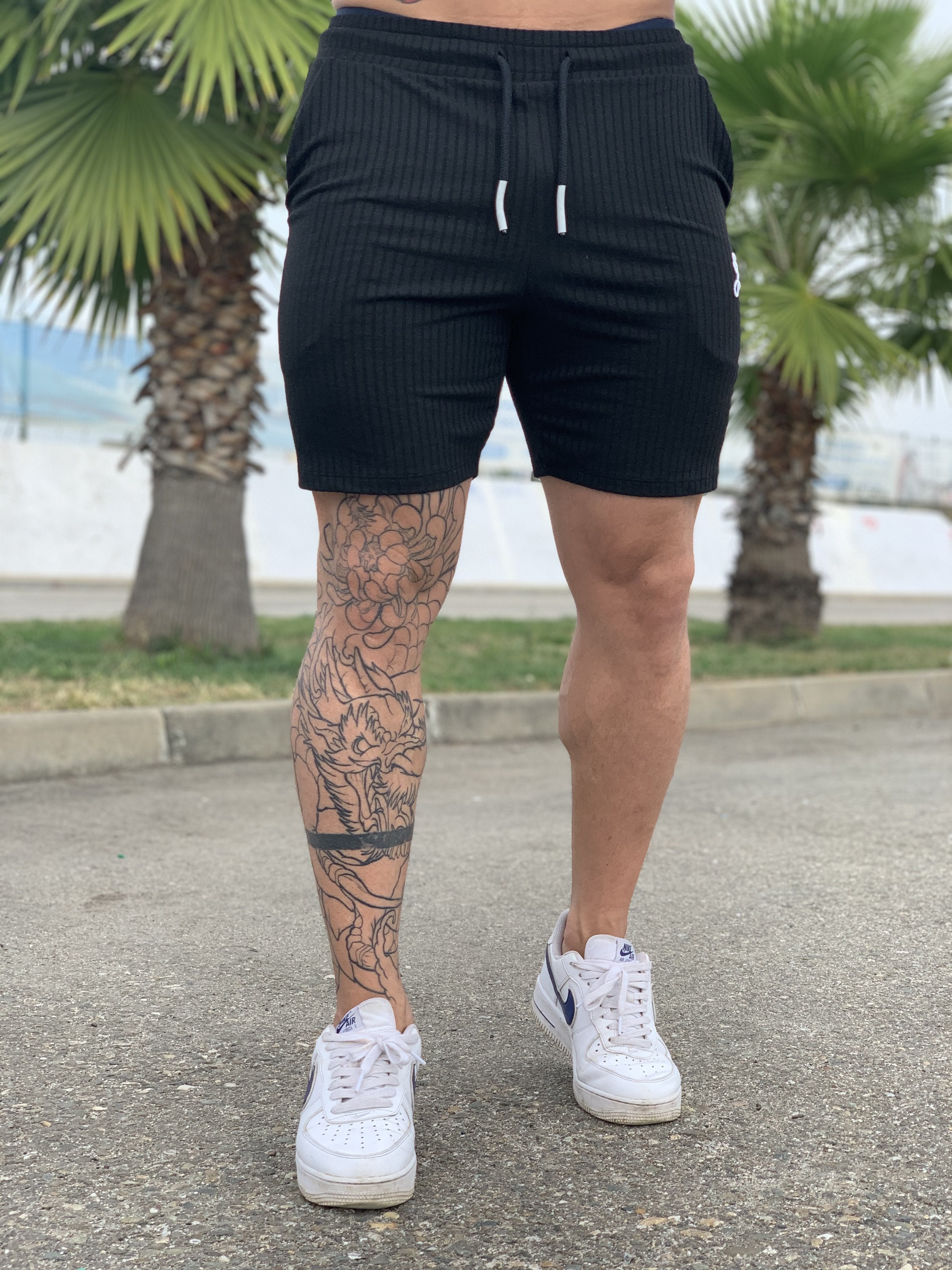 Slurve - Black Shorts for Men (PRE-ORDER DISPATCH DATE 1 JUIN 2021) - Sarman Fashion - Wholesale Clothing Fashion Brand for Men from Canada