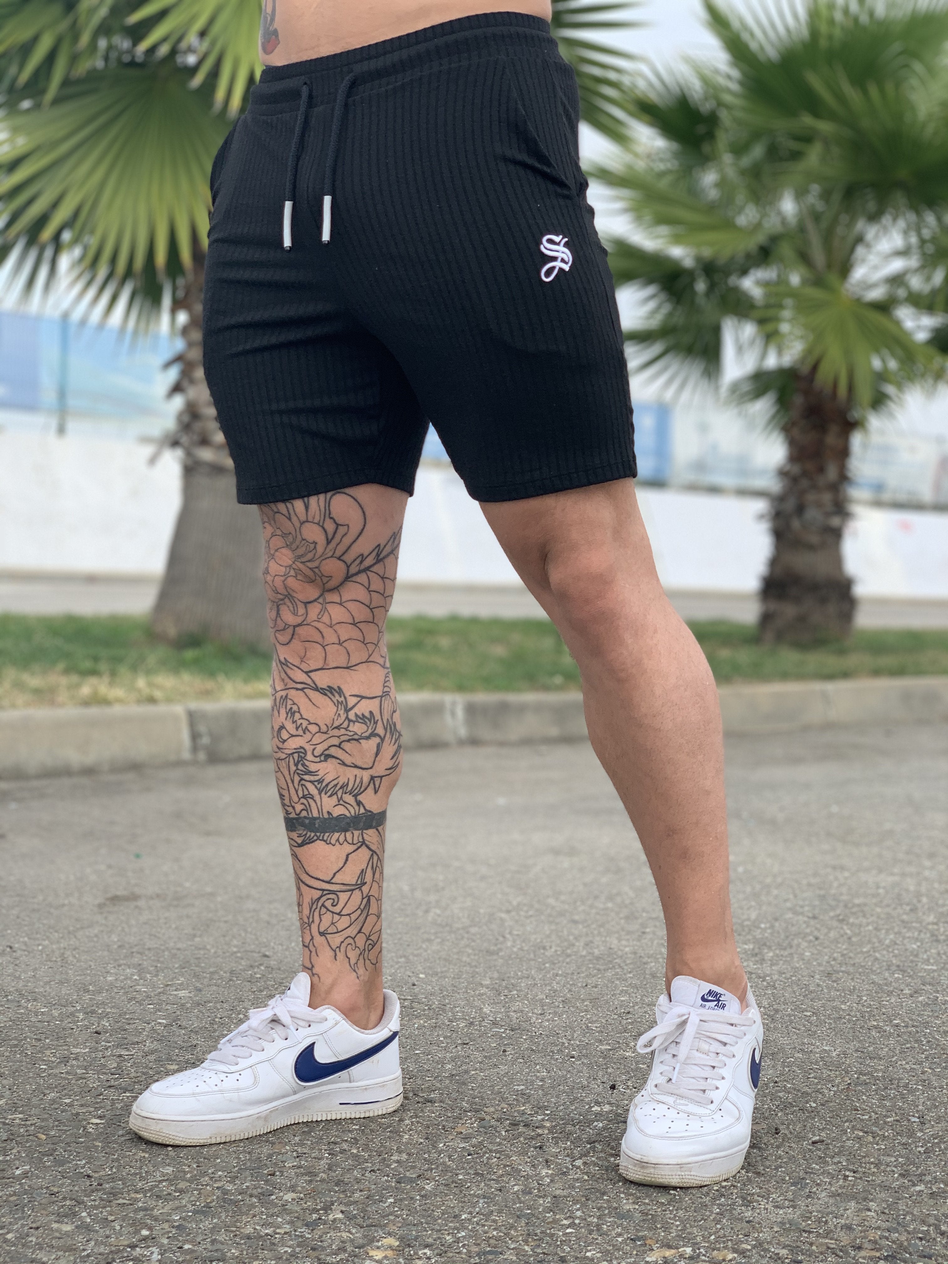 Slurve - Black Shorts for Men (PRE-ORDER DISPATCH DATE 1 JUIN 2021) - Sarman Fashion - Wholesale Clothing Fashion Brand for Men from Canada