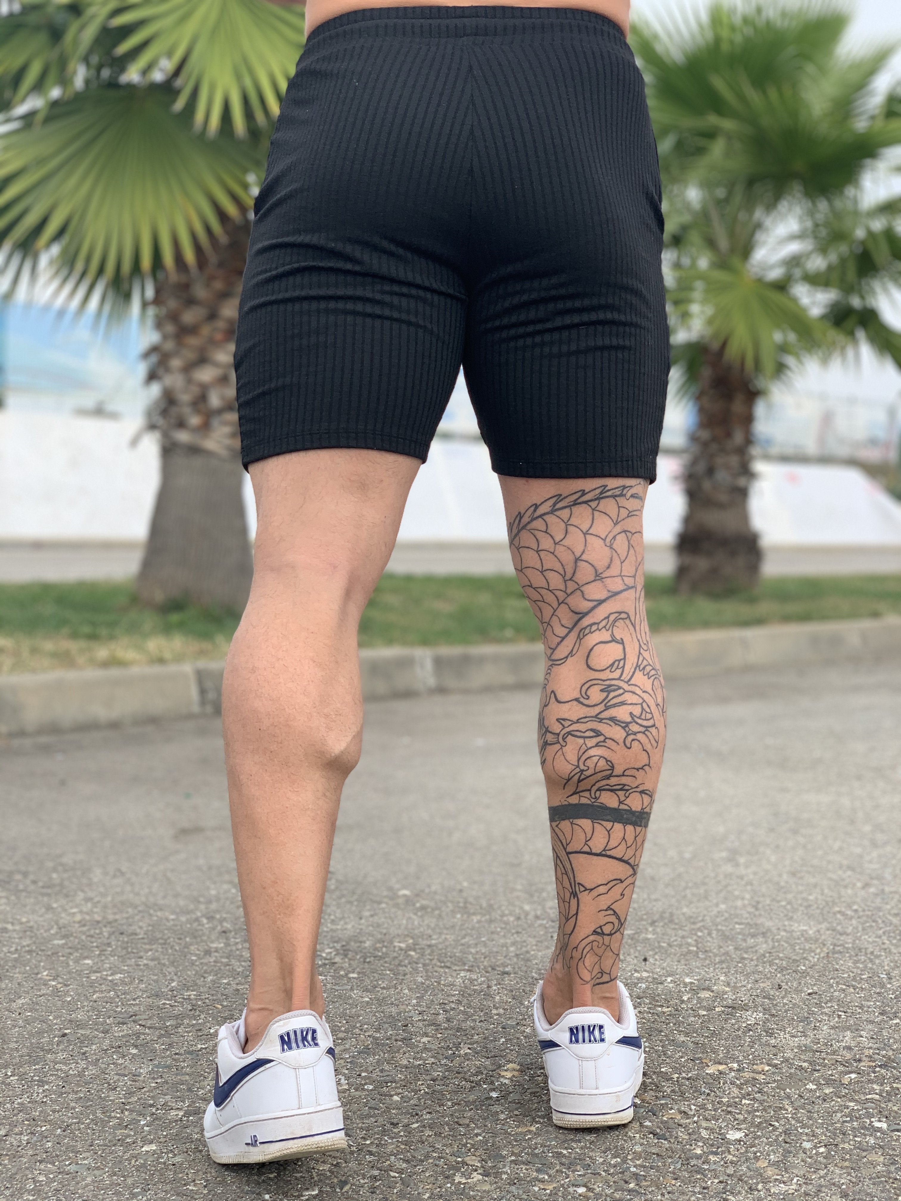 Slurve - Black Shorts for Men (PRE-ORDER DISPATCH DATE 1 JUIN 2021) - Sarman Fashion - Wholesale Clothing Fashion Brand for Men from Canada