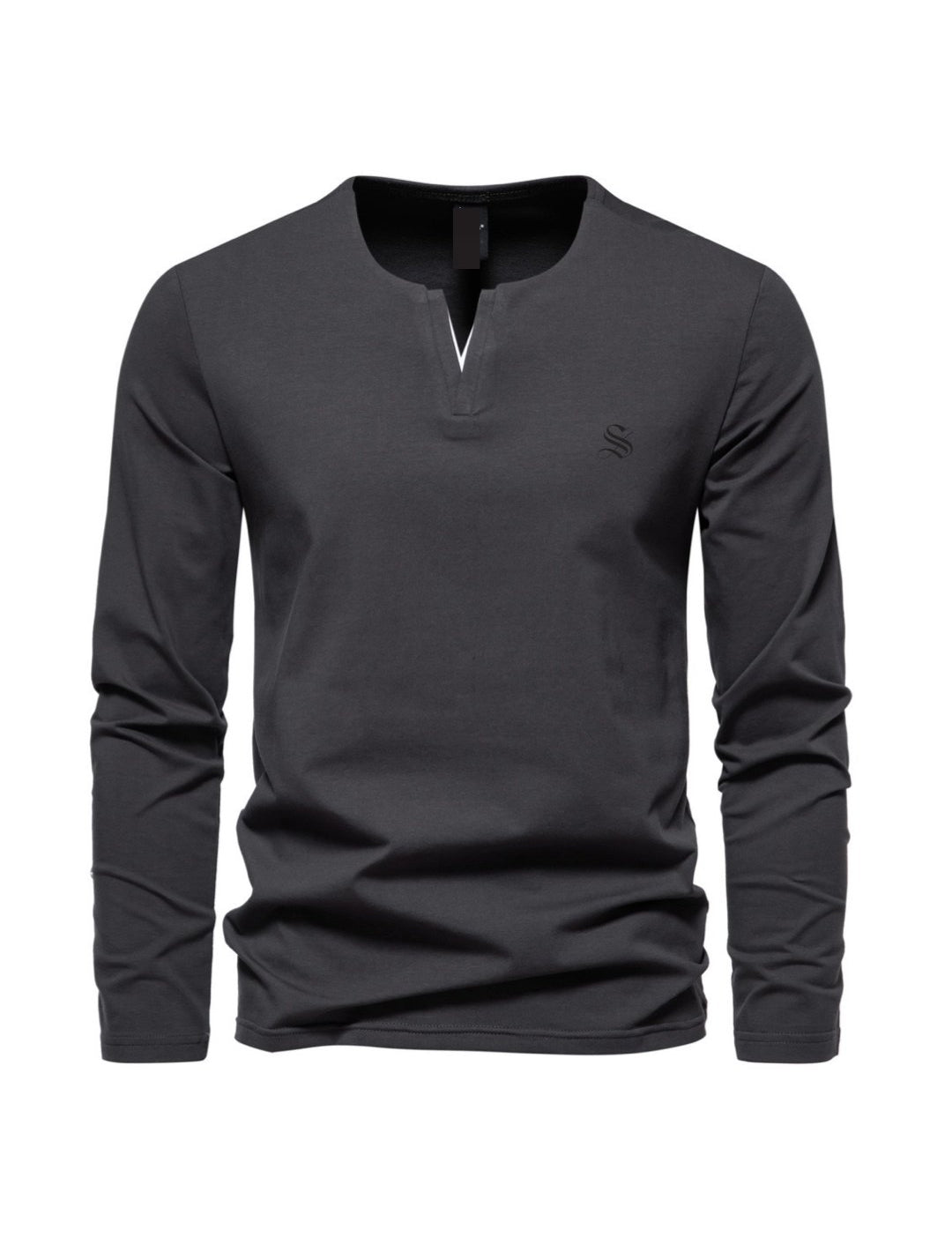 Small V - Long Sleeves Shirt for Men - Sarman Fashion - Wholesale Clothing Fashion Brand for Men from Canada