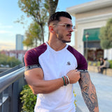 SmoothLook - White/Purple T- Shirt for Men (PRE-ORDER DISPATCH DATE 25 DECEMBER 2021) - Sarman Fashion - Wholesale Clothing Fashion Brand for Men from Canada