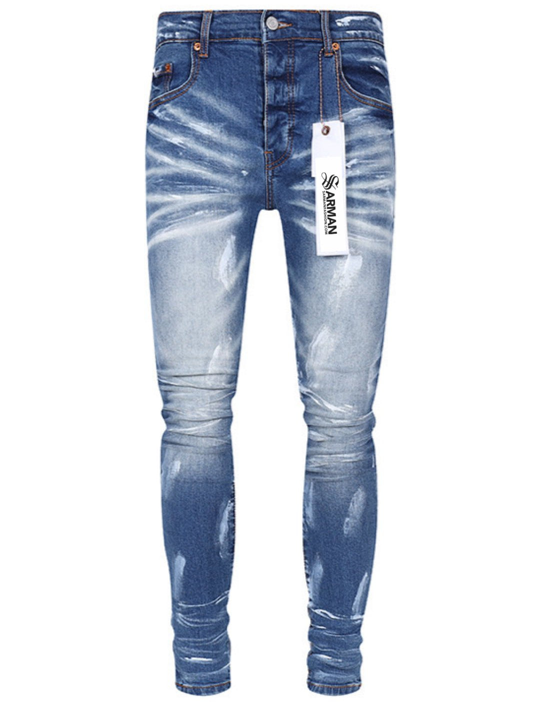 Solisa - Skinny Legs Denim Jeans for Men - Sarman Fashion - Wholesale Clothing Fashion Brand for Men from Canada