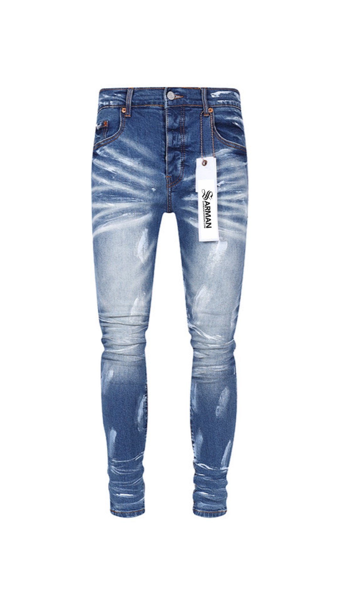 Solisa - Skinny Legs Denim Jeans for Men - Sarman Fashion - Wholesale Clothing Fashion Brand for Men from Canada