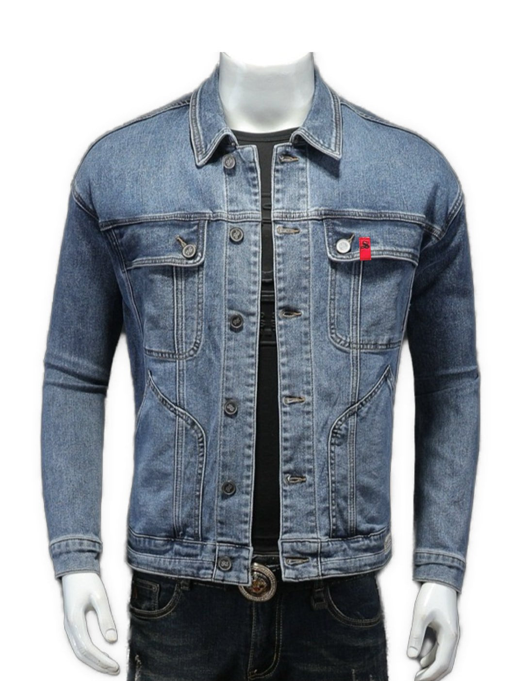 Spagethi - Long Sleeve Jeans Jacket for Men - Sarman Fashion - Wholesale Clothing Fashion Brand for Men from Canada