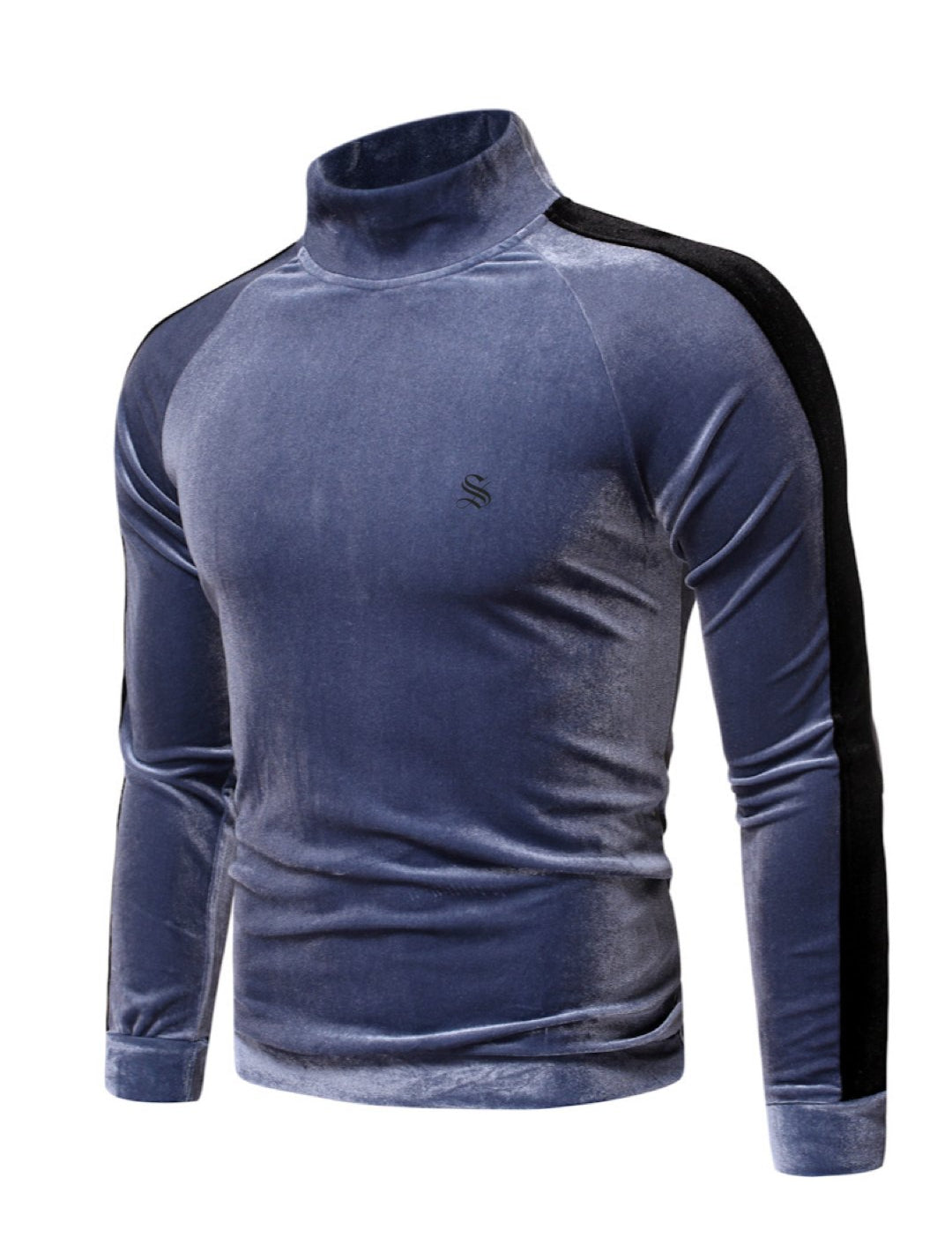 Spylow - High Neck Velvet Sweater for Men - Sarman Fashion - Wholesale Clothing Fashion Brand for Men from Canada