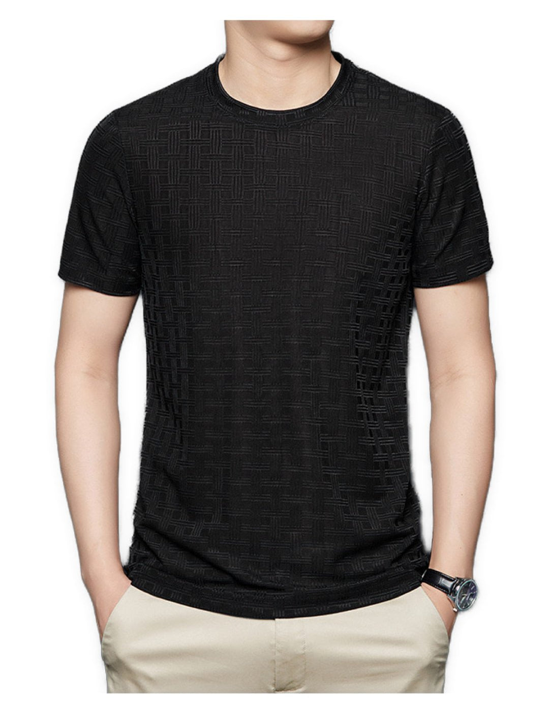 Squarelura - Short Sleeves Shirt for Men - Sarman Fashion - Wholesale Clothing Fashion Brand for Men from Canada