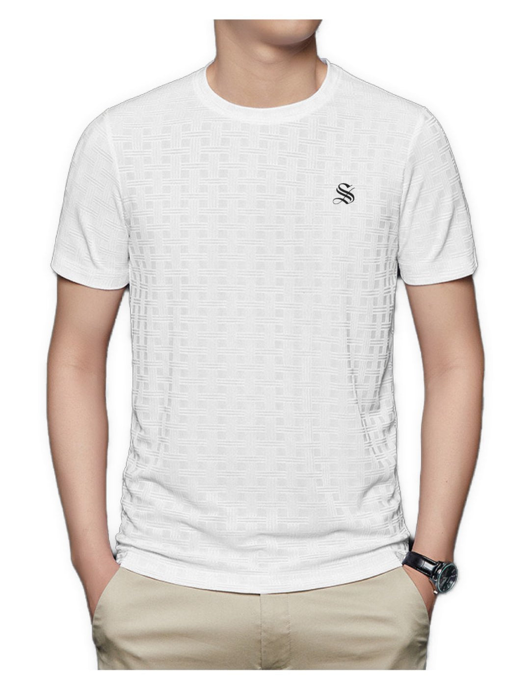 Squarelura - Short Sleeves Shirt for Men - Sarman Fashion - Wholesale Clothing Fashion Brand for Men from Canada
