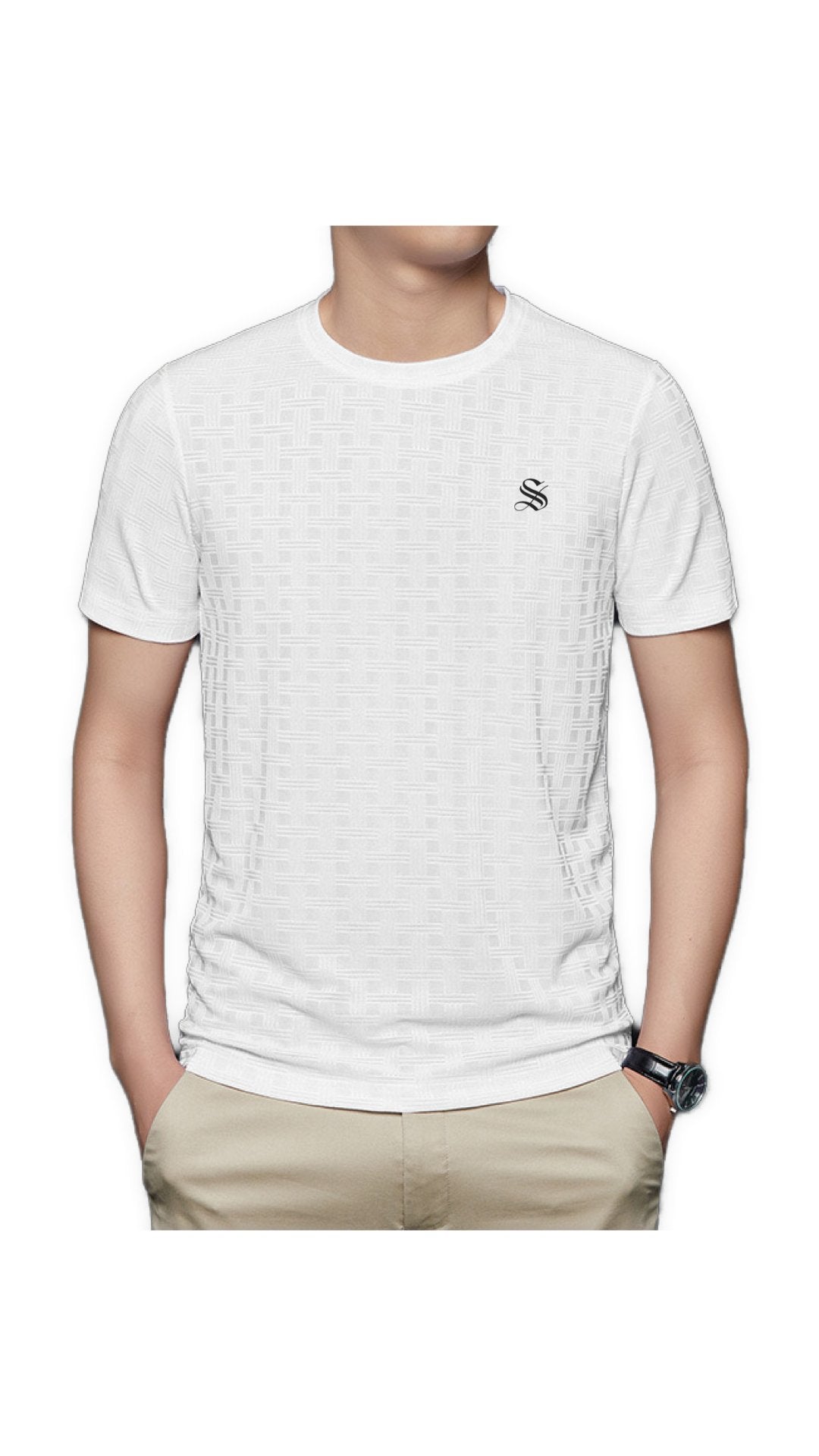 Squarelura - Short Sleeves Shirt for Men - Sarman Fashion - Wholesale Clothing Fashion Brand for Men from Canada