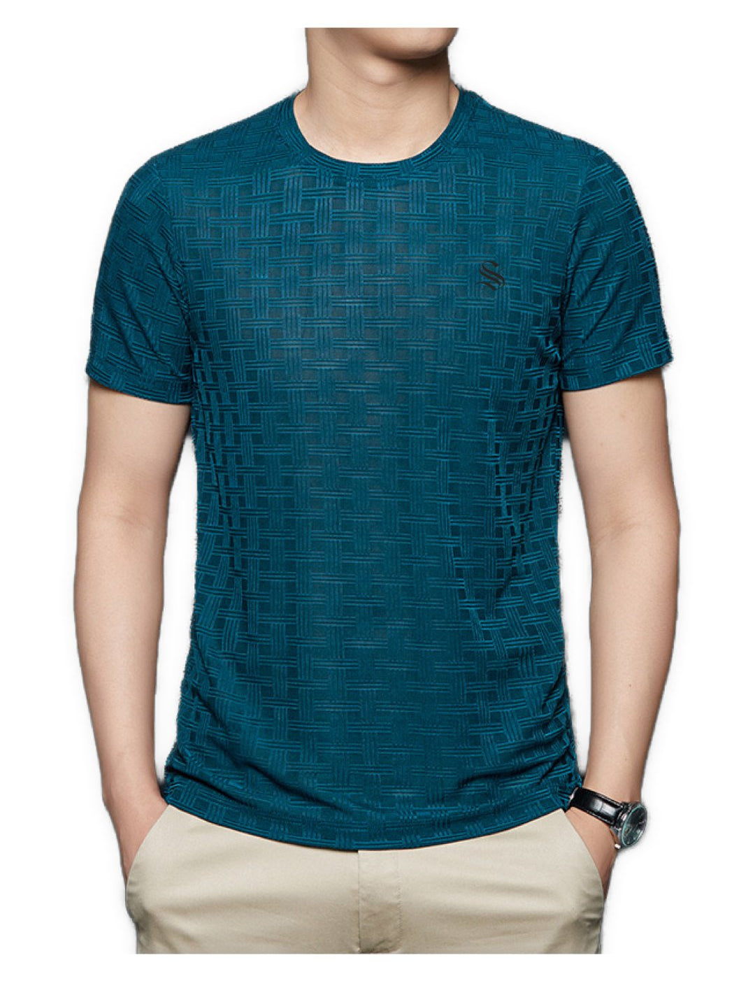 Squarelura - Short Sleeves Shirt for Men - Sarman Fashion - Wholesale Clothing Fashion Brand for Men from Canada
