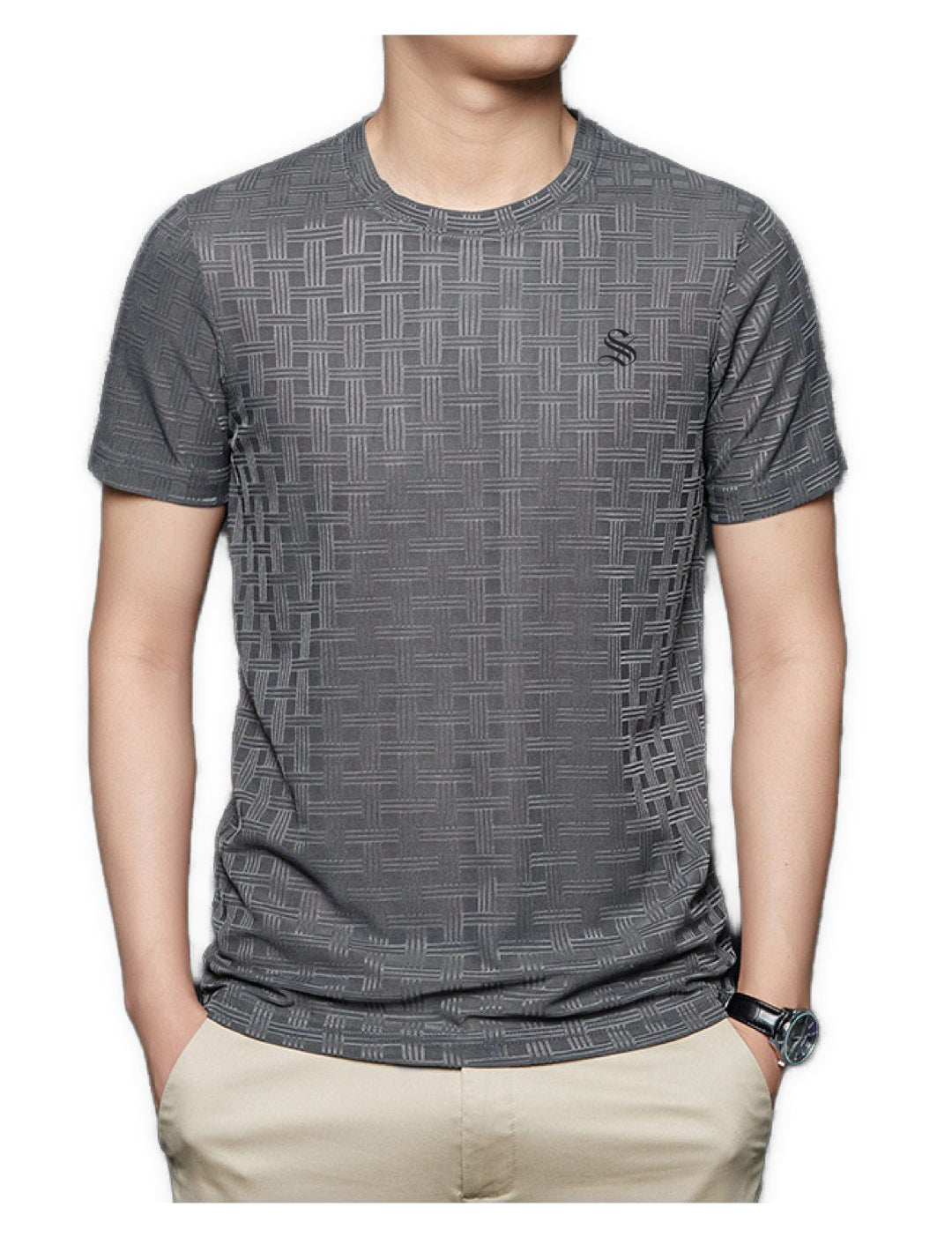 Squarelura - Short Sleeves Shirt for Men - Sarman Fashion - Wholesale Clothing Fashion Brand for Men from Canada