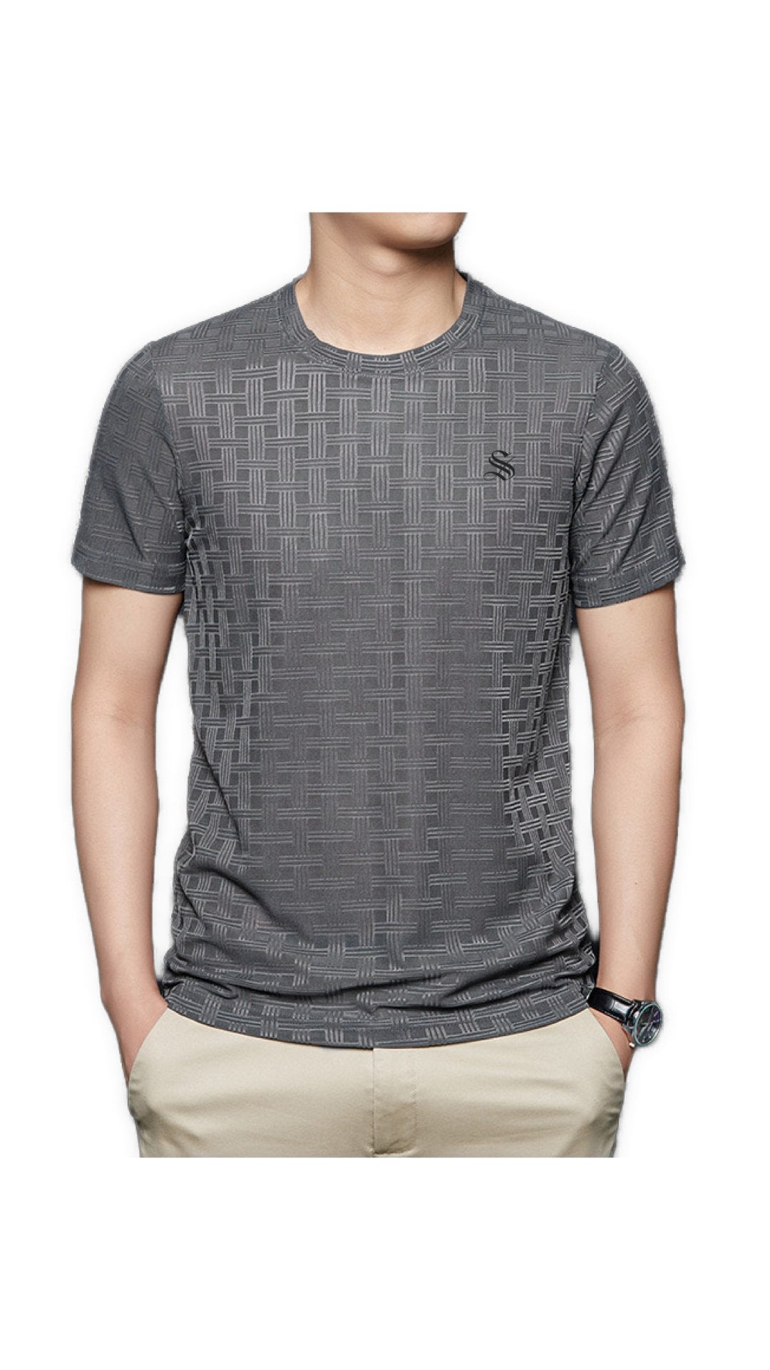 Squarelura - Short Sleeves Shirt for Men - Sarman Fashion - Wholesale Clothing Fashion Brand for Men from Canada