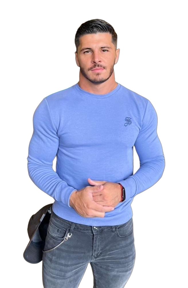 Stanley - Shades of Blue Long Sleeves Shirt for Men (PRE-ORDER DISPATCH DATE 25 DECEMBER 2021) - Sarman Fashion - Wholesale Clothing Fashion Brand for Men from Canada
