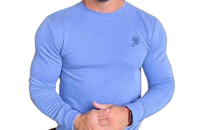 Stanley - Shades of Blue Long Sleeves Shirt for Men (PRE-ORDER DISPATCH DATE 25 DECEMBER 2021) - Sarman Fashion - Wholesale Clothing Fashion Brand for Men from Canada