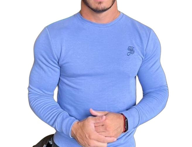 Stanley - Shades of Blue Long Sleeves Shirt for Men (PRE-ORDER DISPATCH DATE 25 DECEMBER 2021) - Sarman Fashion - Wholesale Clothing Fashion Brand for Men from Canada