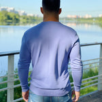 Stanley - Shades of Blue Long Sleeves Shirt for Men (PRE-ORDER DISPATCH DATE 25 NOVEMBER 2021) - Sarman Fashion - Wholesale Clothing Fashion Brand for Men from Canada