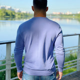 Stanley - Shades of Blue Long Sleeves Shirt for Men (PRE-ORDER DISPATCH DATE 25 NOVEMBER 2021) - Sarman Fashion - Wholesale Clothing Fashion Brand for Men from Canada