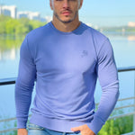 Stanley - Shades of Blue Long Sleeves Shirt for Men (PRE-ORDER DISPATCH DATE 25 NOVEMBER 2021) - Sarman Fashion - Wholesale Clothing Fashion Brand for Men from Canada