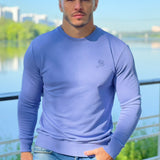 Stanley - Shades of Blue Long Sleeves Shirt for Men (PRE-ORDER DISPATCH DATE 25 NOVEMBER 2021) - Sarman Fashion - Wholesale Clothing Fashion Brand for Men from Canada