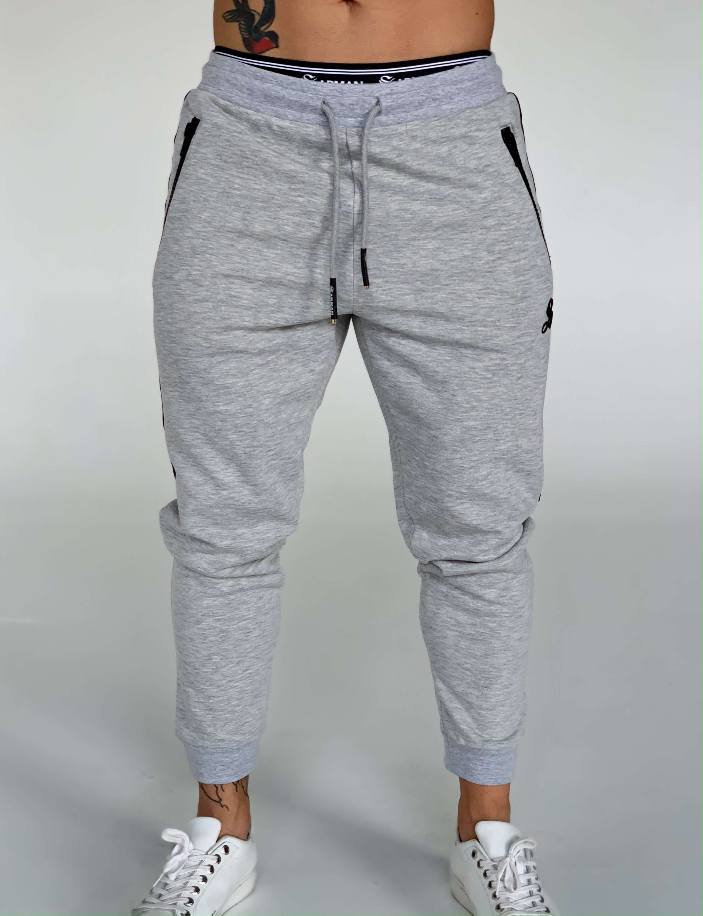 Strafe - Grey Track Pant for Men (PRE-ORDER DISPATCH DATE 25 September 2024) - Sarman Fashion - Wholesale Clothing Fashion Brand for Men from Canada