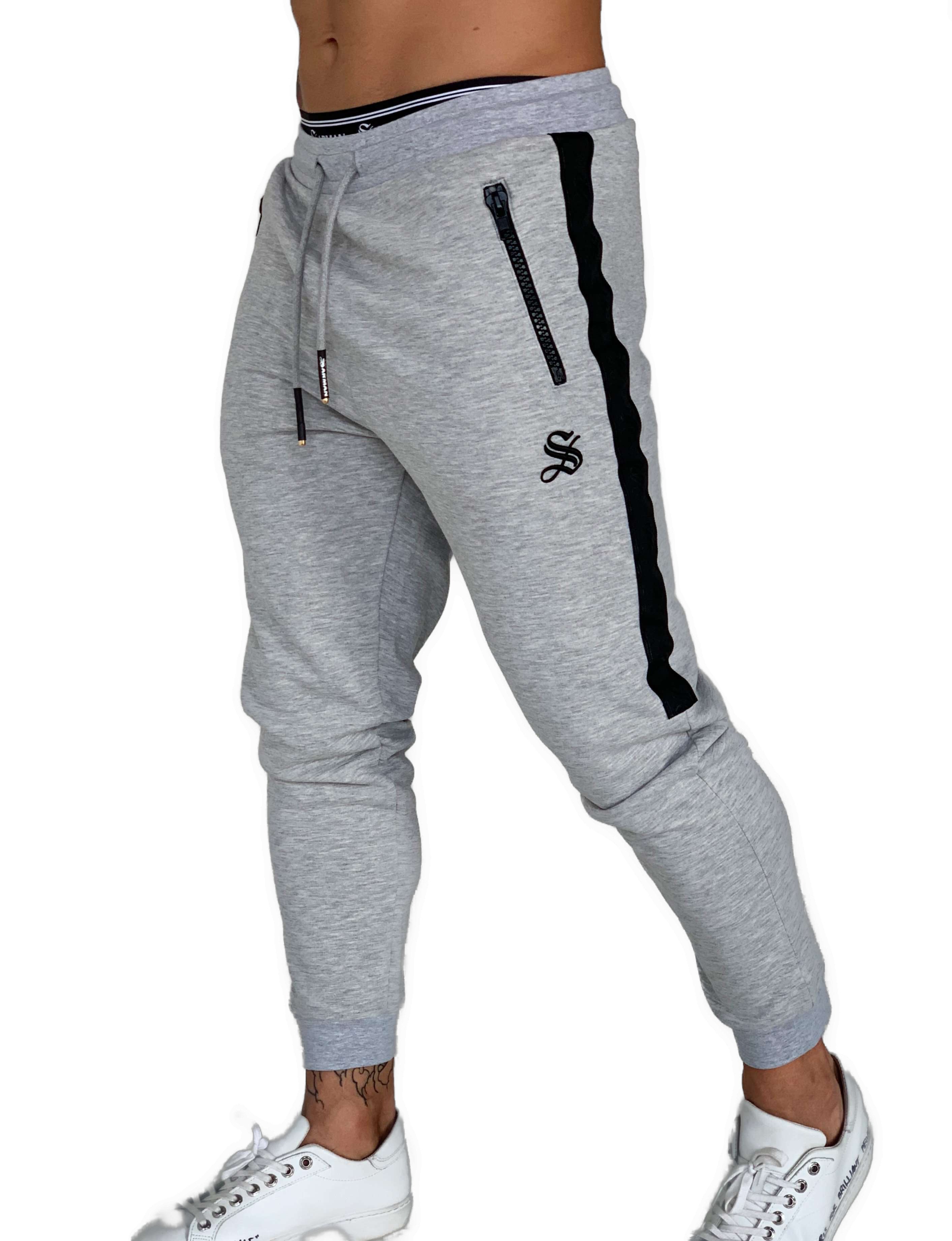 Strafe - Grey Track Pant for Men (PRE-ORDER DISPATCH DATE 25 September 2024) - Sarman Fashion - Wholesale Clothing Fashion Brand for Men from Canada