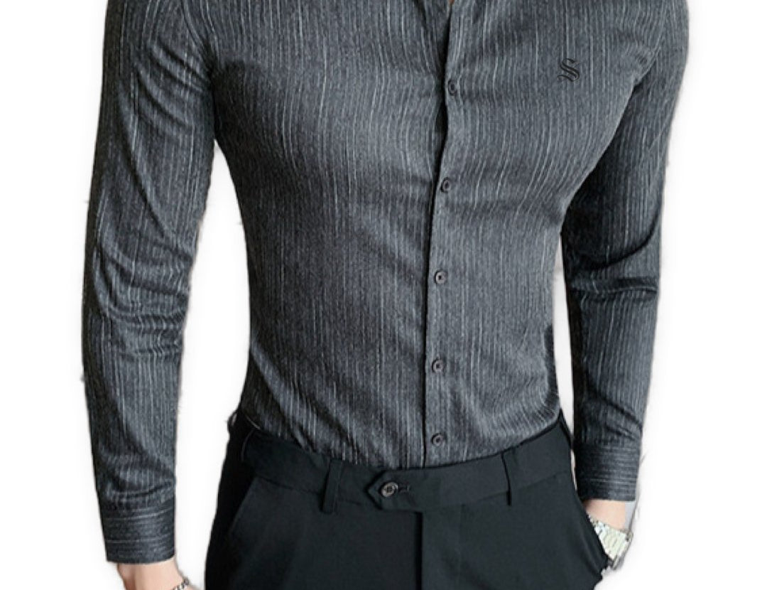 StripDragon 2 - Long Sleeves Shirt for Men - Sarman Fashion - Wholesale Clothing Fashion Brand for Men from Canada