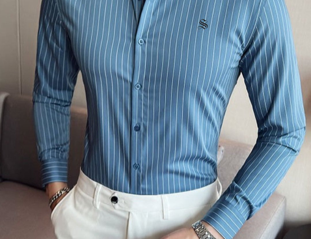 StripDragon - Long Sleeves Shirt for Men - Sarman Fashion - Wholesale Clothing Fashion Brand for Men from Canada