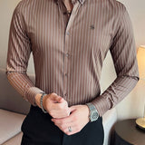 StripDragon - Long Sleeves Shirt for Men - Sarman Fashion - Wholesale Clothing Fashion Brand for Men from Canada