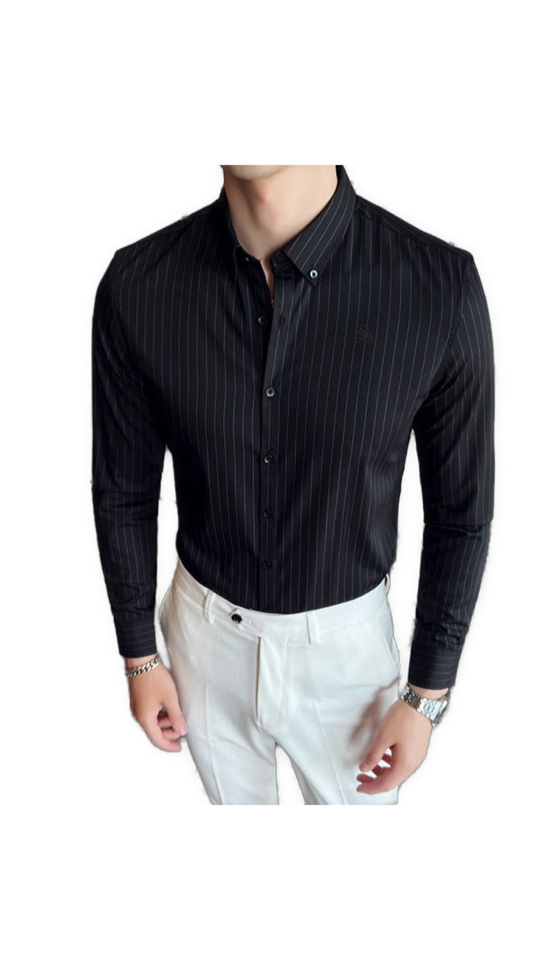 StripDragon - Long Sleeves Shirt for Men - Sarman Fashion - Wholesale Clothing Fashion Brand for Men from Canada