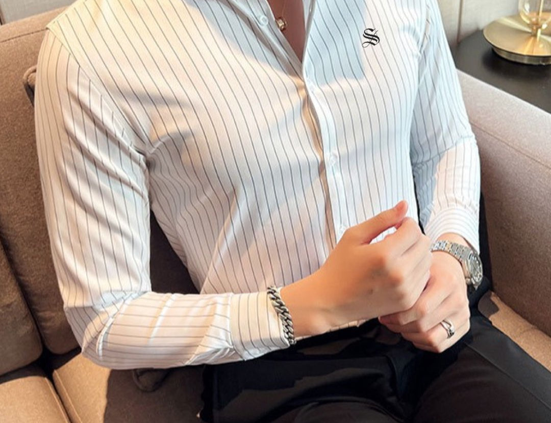 StripDragon - Long Sleeves Shirt for Men - Sarman Fashion - Wholesale Clothing Fashion Brand for Men from Canada