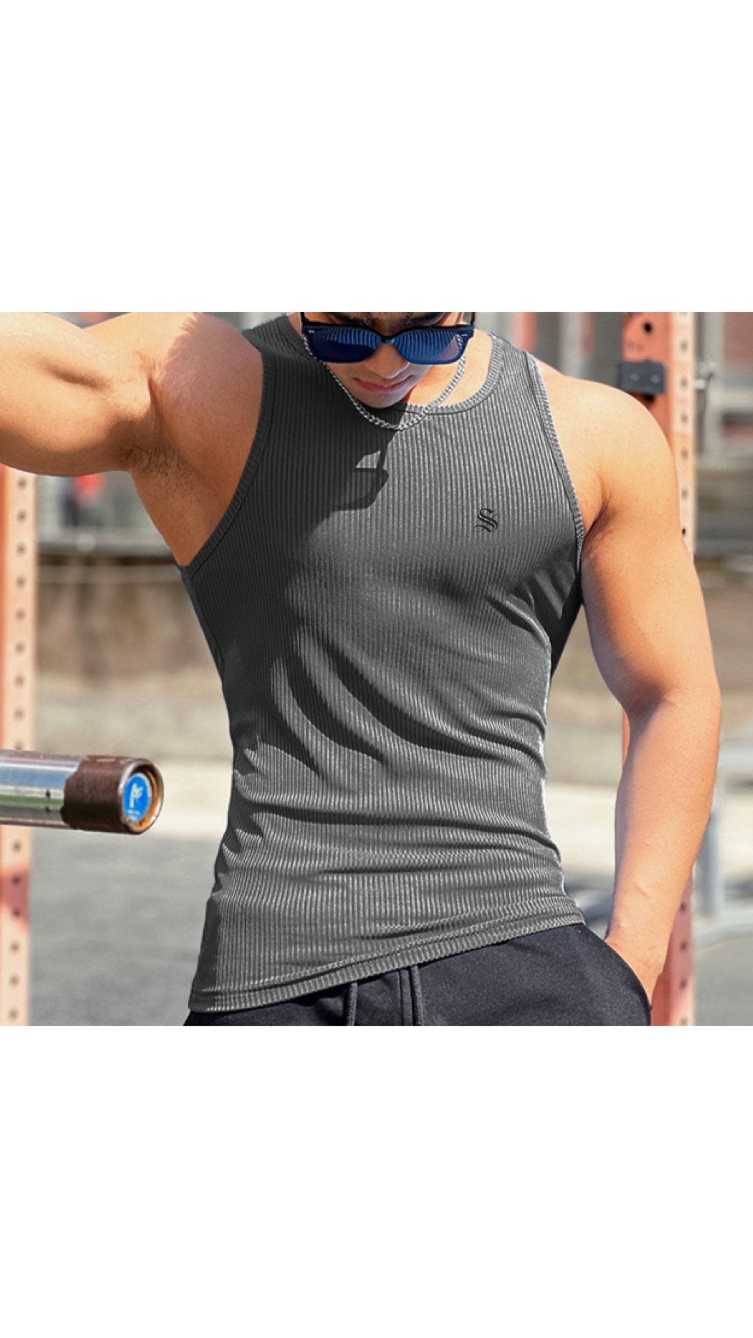 SUDA 3 - Tank Top for Men - Sarman Fashion - Wholesale Clothing Fashion Brand for Men from Canada