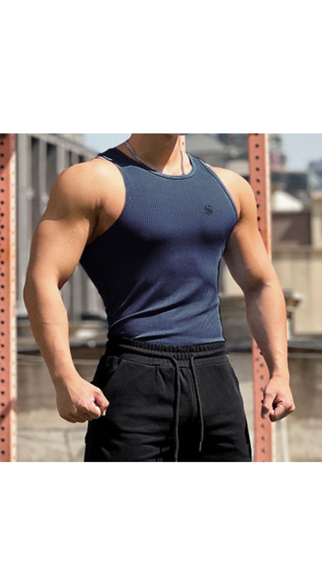 SUDA 3 - Tank Top for Men - Sarman Fashion - Wholesale Clothing Fashion Brand for Men from Canada