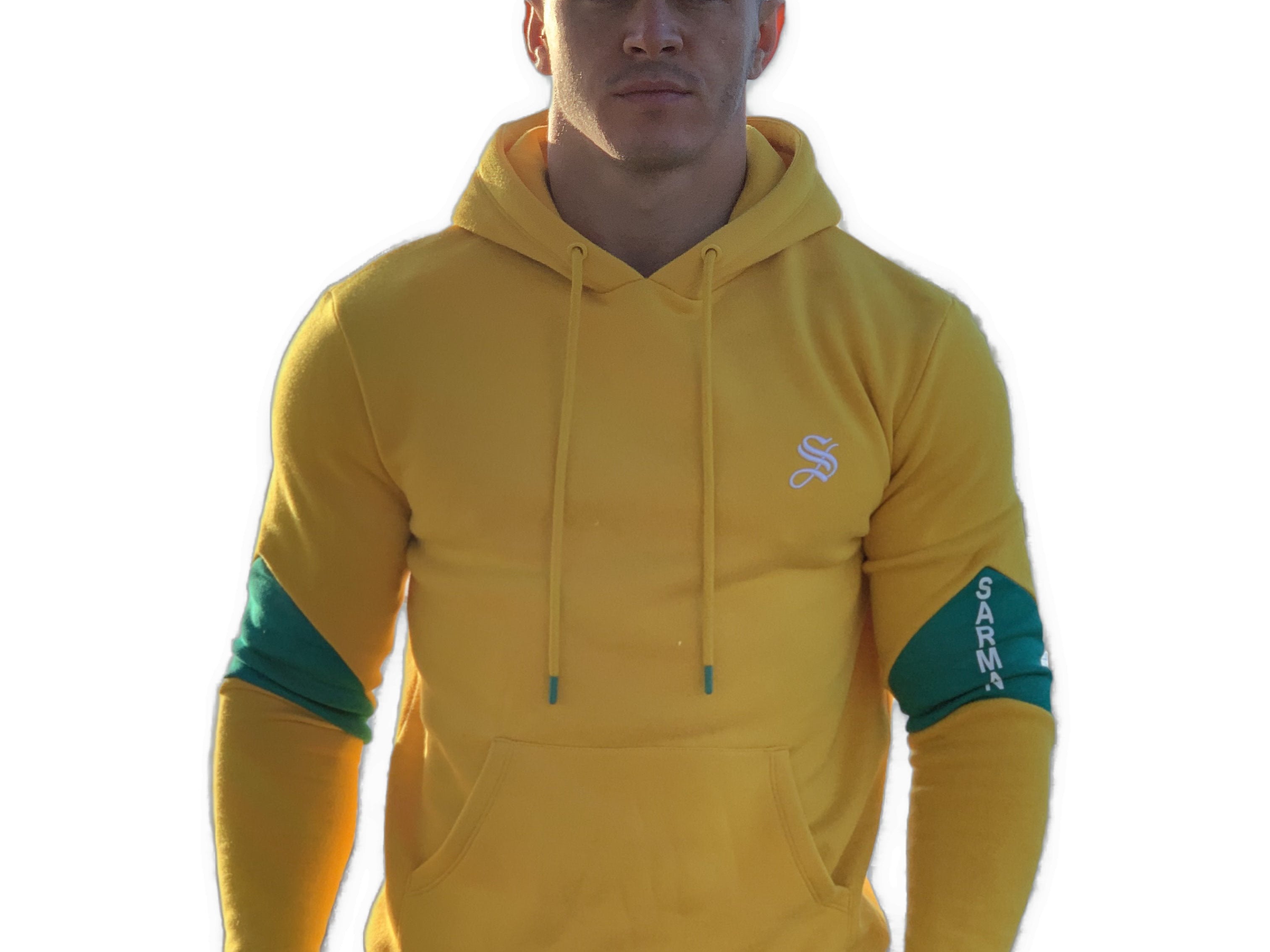SunRise - Yellow Hoodie for Men (PRE-ORDER DISPATCH DATE 25 September 2024) - Sarman Fashion - Wholesale Clothing Fashion Brand for Men from Canada