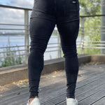 Survival - Grey Skinny Jeans for Men - Sarman Fashion - Wholesale Clothing Fashion Brand for Men from Canada