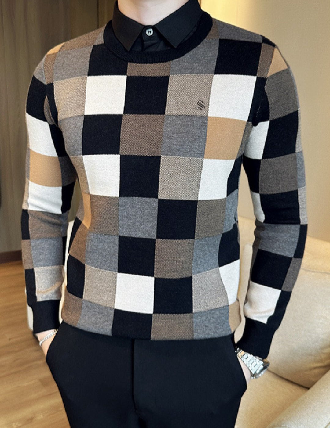 SVGUI - Sweater for Men - Sarman Fashion - Wholesale Clothing Fashion Brand for Men from Canada