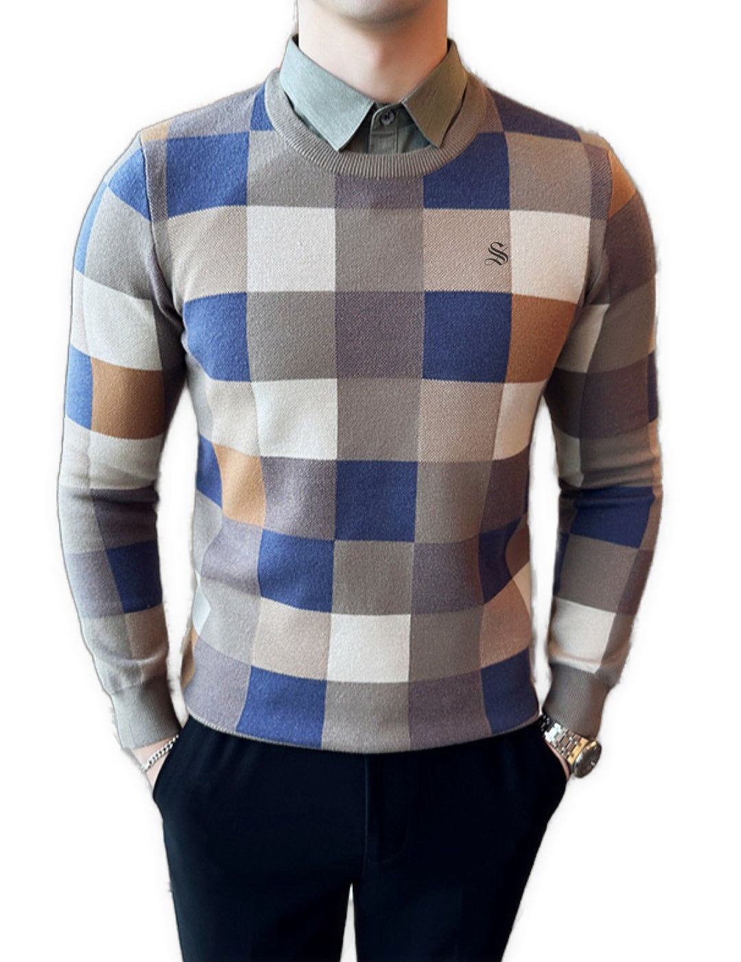 SVGUI - Sweater for Men - Sarman Fashion - Wholesale Clothing Fashion Brand for Men from Canada