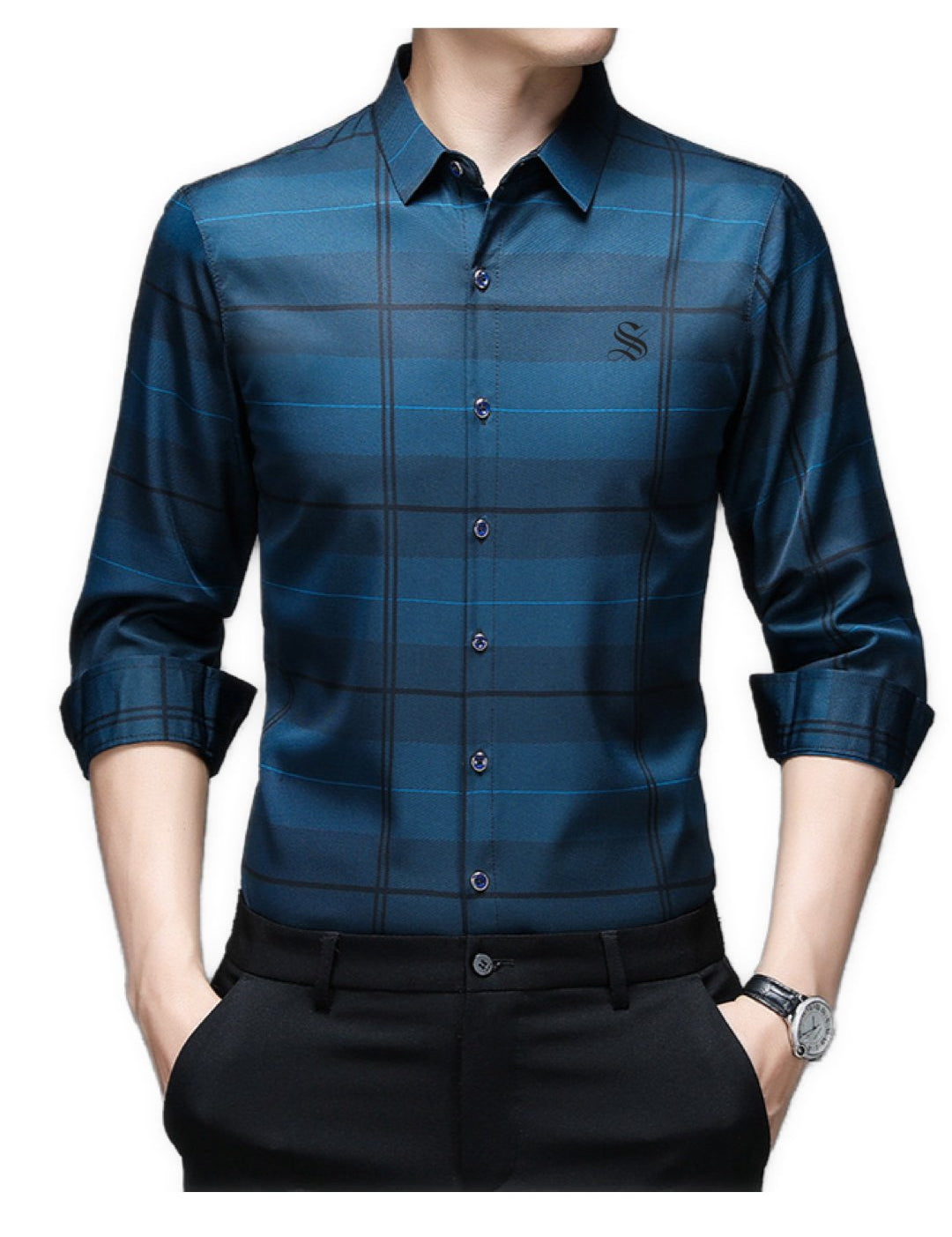 Swampol - Long Sleeves Shirt for Men - Sarman Fashion - Wholesale Clothing Fashion Brand for Men from Canada