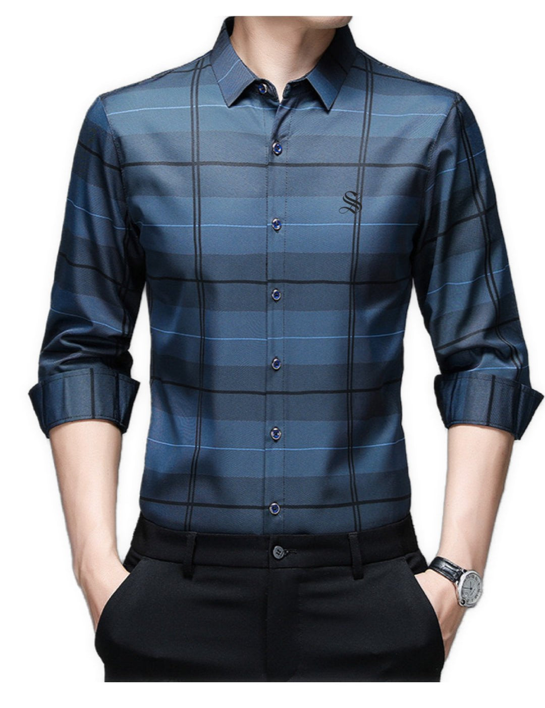Swampol - Long Sleeves Shirt for Men - Sarman Fashion - Wholesale Clothing Fashion Brand for Men from Canada