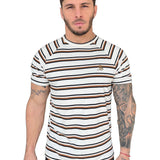 Tcharek Plorby - White T-shirt for Men - Sarman Fashion - Wholesale Clothing Fashion Brand for Men from Canada