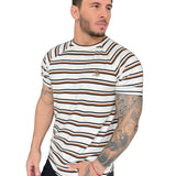 Tcharek Plorby - White T-shirt for Men - Sarman Fashion - Wholesale Clothing Fashion Brand for Men from Canada