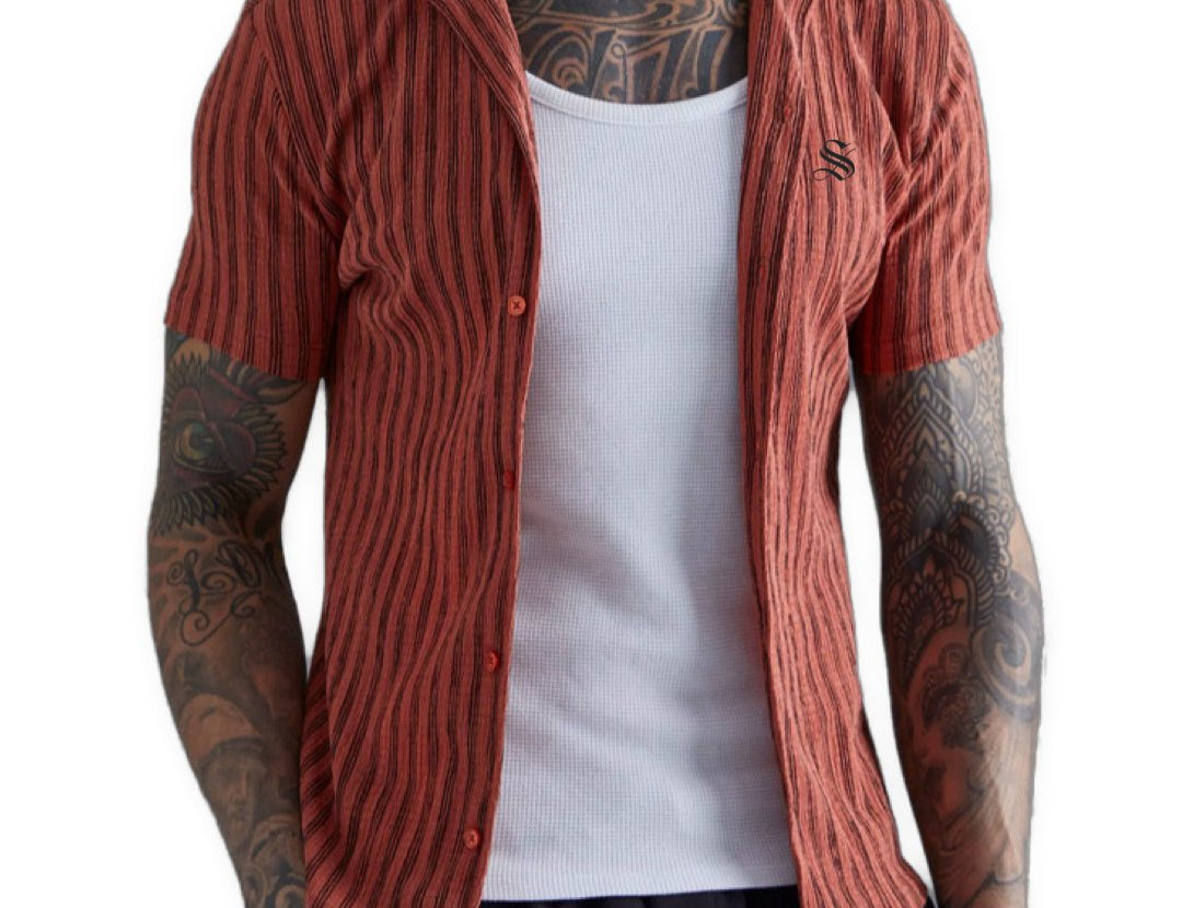 Texas - Short Sleeves Shirt for Men - Sarman Fashion - Wholesale Clothing Fashion Brand for Men from Canada