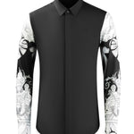 The Buddha - Long Sleeves Shirt for Men - Sarman Fashion - Wholesale Clothing Fashion Brand for Men from Canada