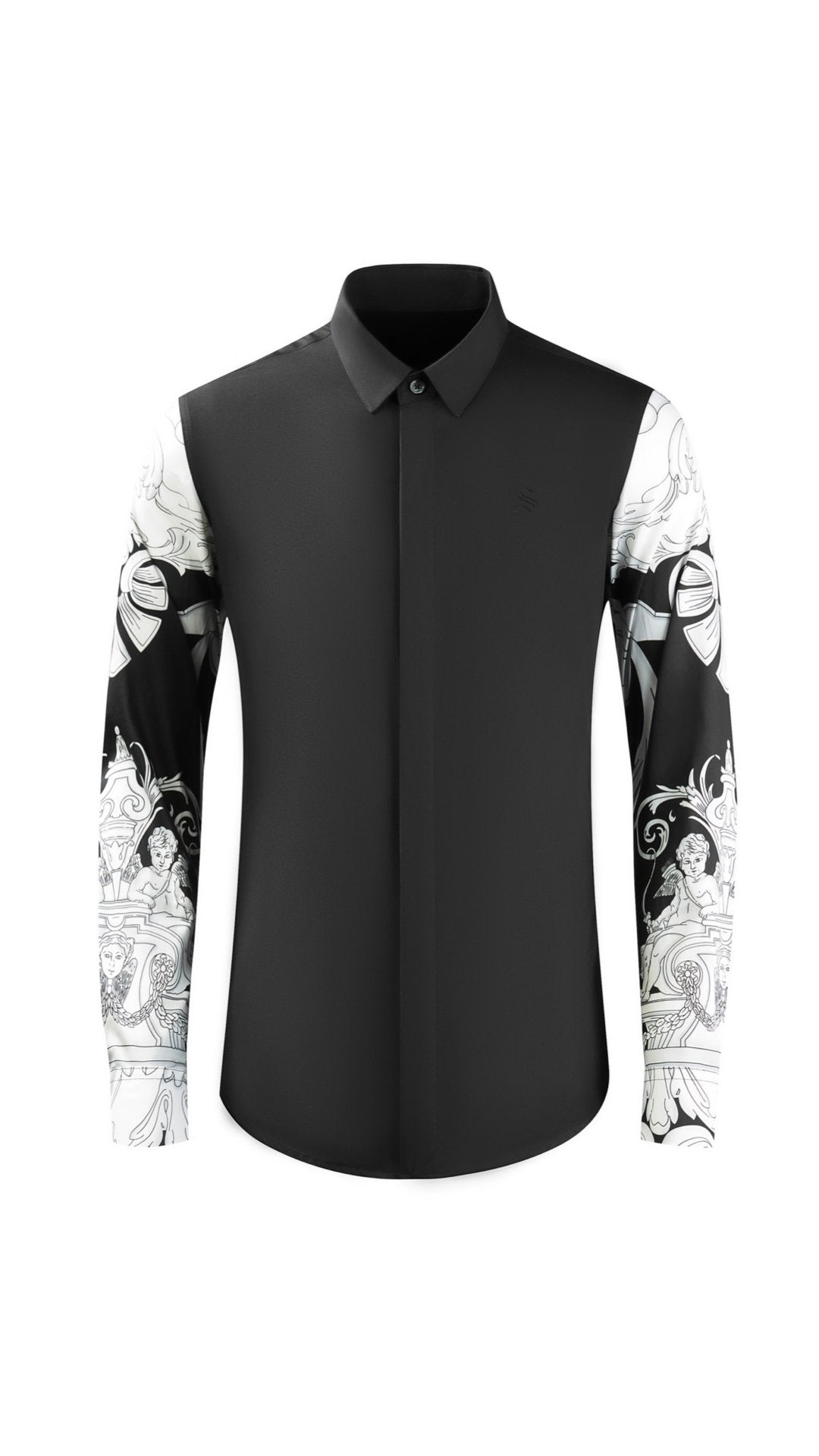 The Buddha - Long Sleeves Shirt for Men - Sarman Fashion - Wholesale Clothing Fashion Brand for Men from Canada