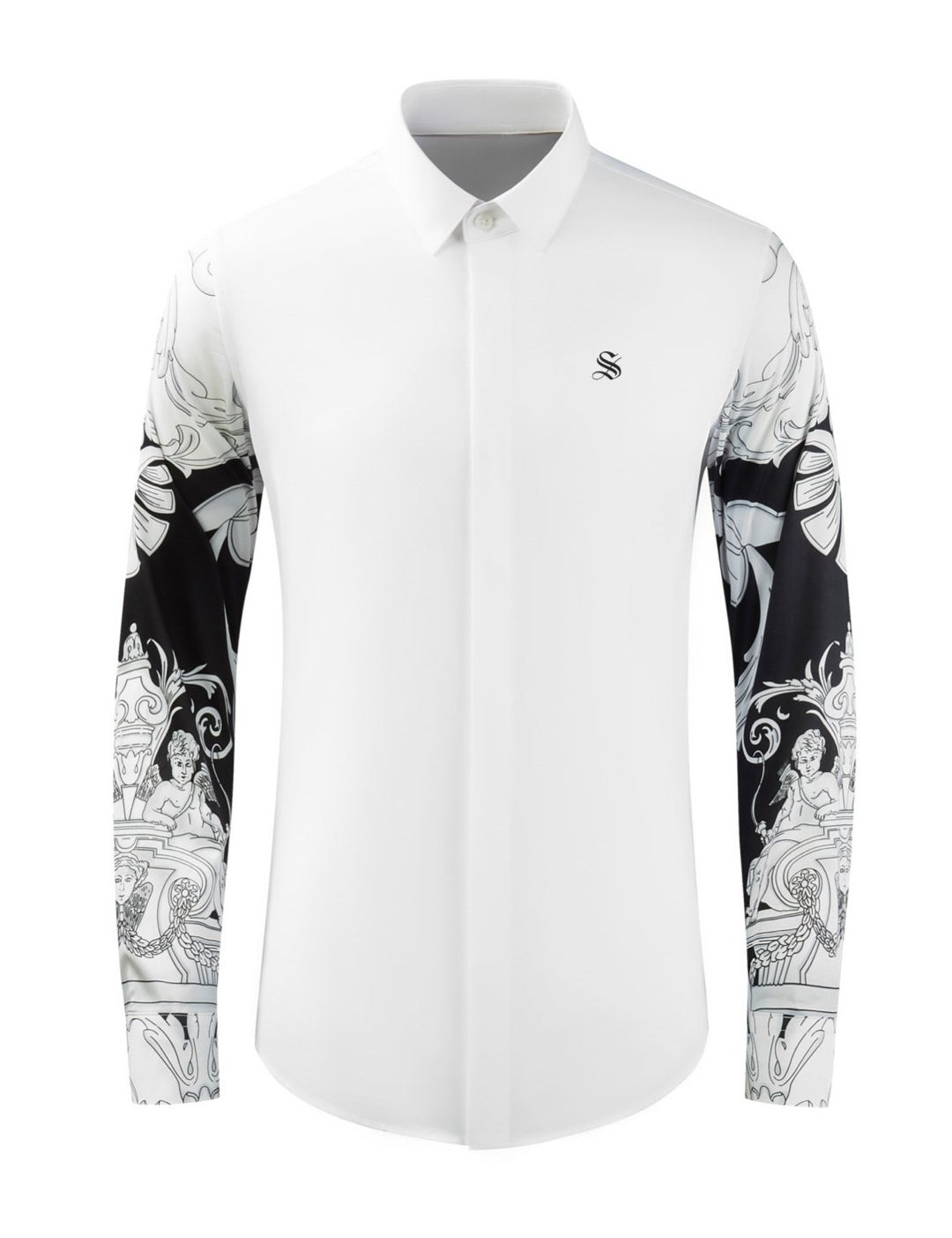 The Buddha - Long Sleeves Shirt for Men - Sarman Fashion - Wholesale Clothing Fashion Brand for Men from Canada