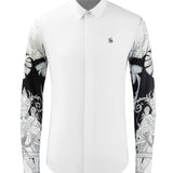 The Buddha - Long Sleeves Shirt for Men - Sarman Fashion - Wholesale Clothing Fashion Brand for Men from Canada