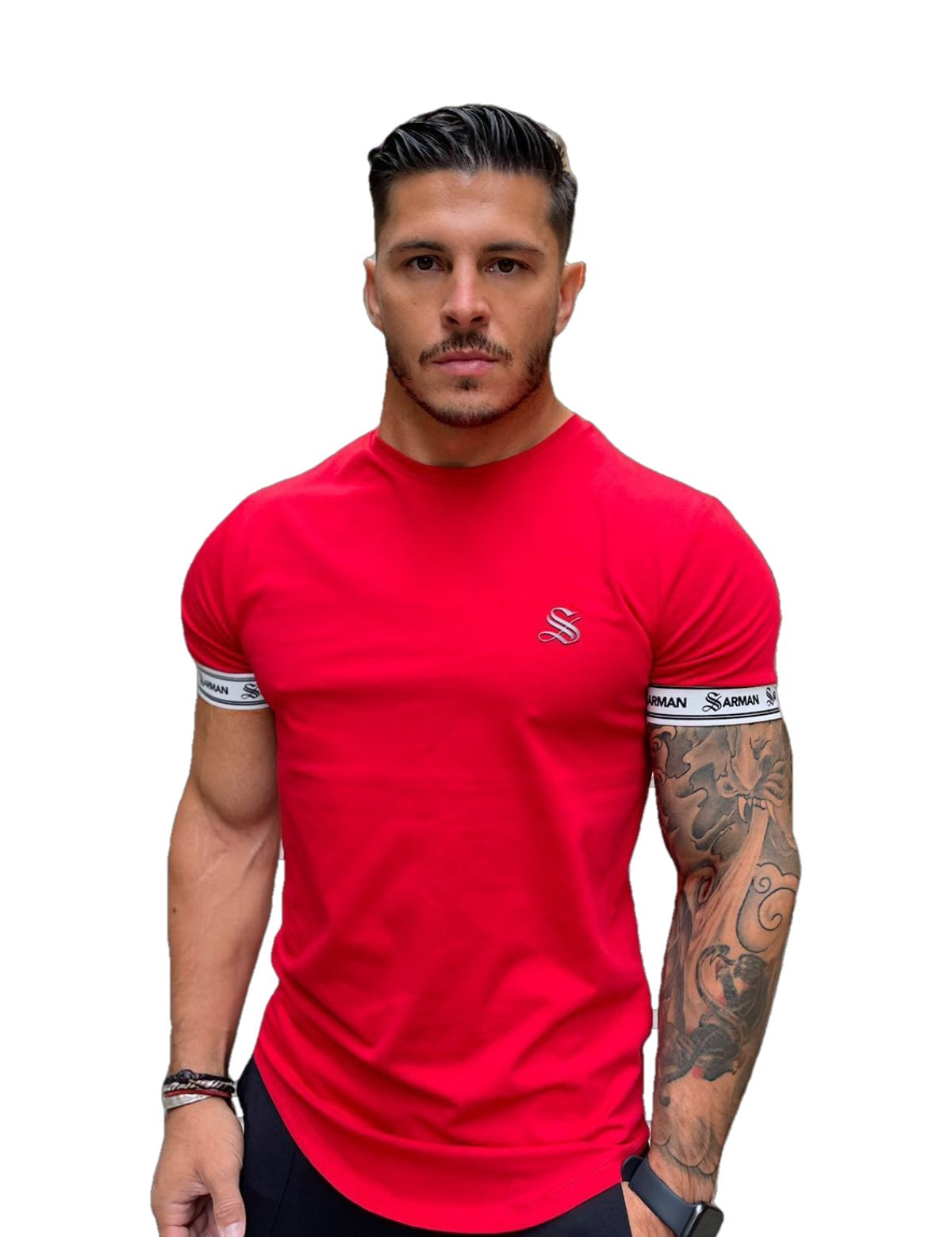 The Can Man - Red T-Shirt for Men (PRE-ORDER DISPATCH DATE 25 DECEMBER 2021) - Sarman Fashion - Wholesale Clothing Fashion Brand for Men from Canada