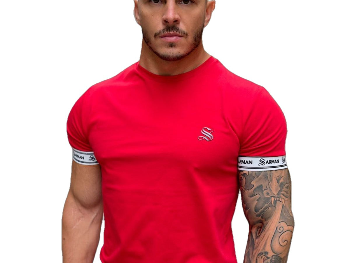 The Can Man - Red T-Shirt for Men (PRE-ORDER DISPATCH DATE 25 DECEMBER 2021) - Sarman Fashion - Wholesale Clothing Fashion Brand for Men from Canada