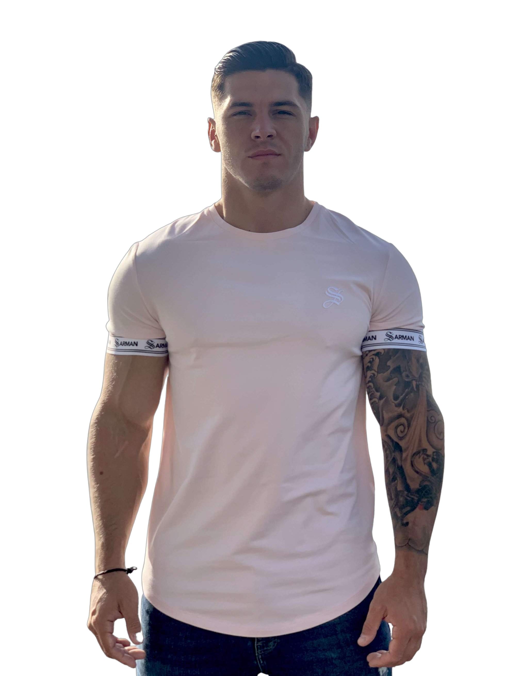 The Pink - Pink T-shirt for Men - Sarman Fashion - Wholesale Clothing Fashion Brand for Men from Canada