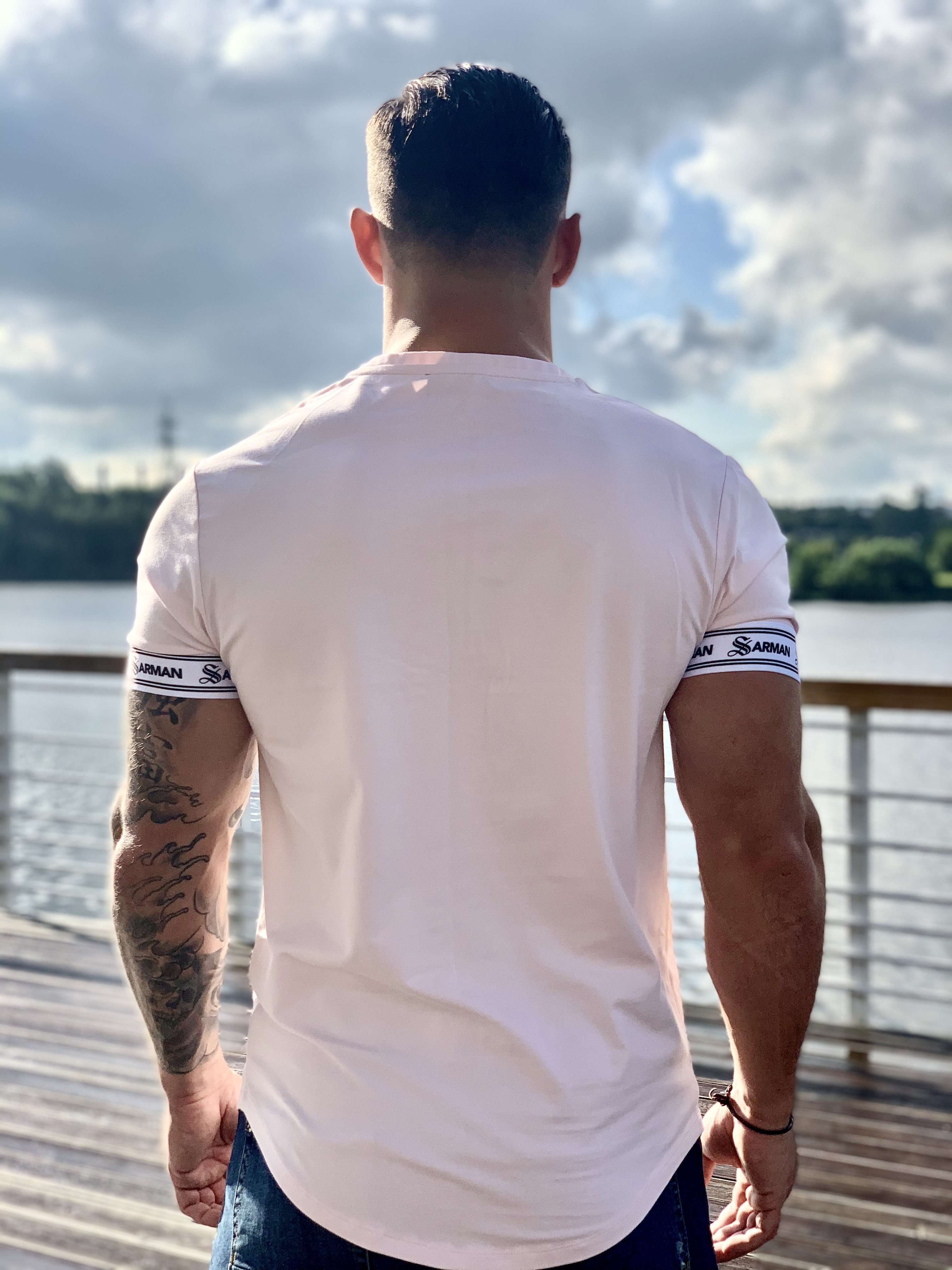 The Pink - Pink T-shirt for Men (PRE-ORDER DISPATCH DATE 25 SEPTEMBER) - Sarman Fashion - Wholesale Clothing Fashion Brand for Men from Canada
