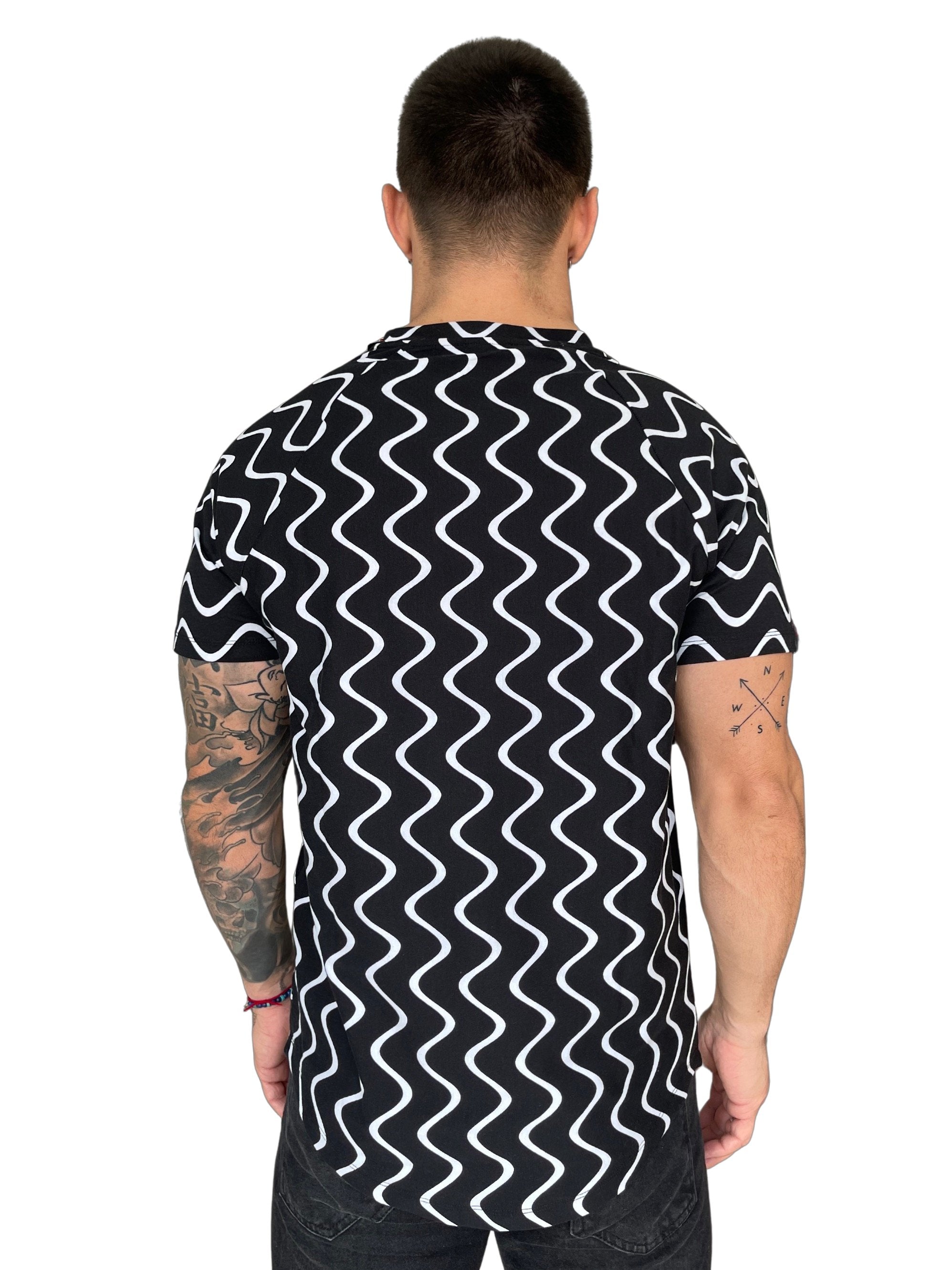 Thunder - Black T-shirt for Men - Sarman Fashion - Wholesale Clothing Fashion Brand for Men from Canada